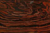 Polished Tiger Iron Stromatolite Slab - Billion Years #163112-1